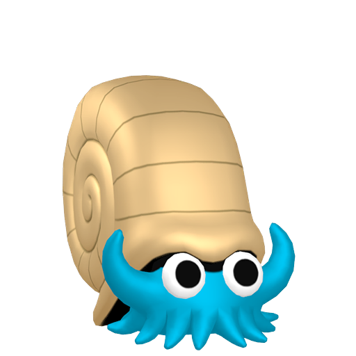 Omanyte in an ancient sea battle arena