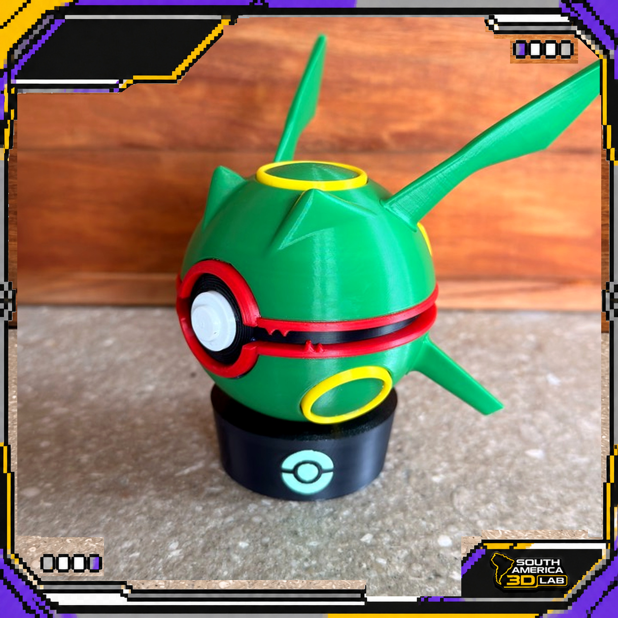 Rayquaza Poké Ball, left view