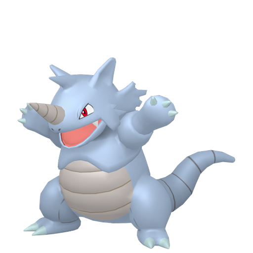 Rhydon in a canyon battle arena